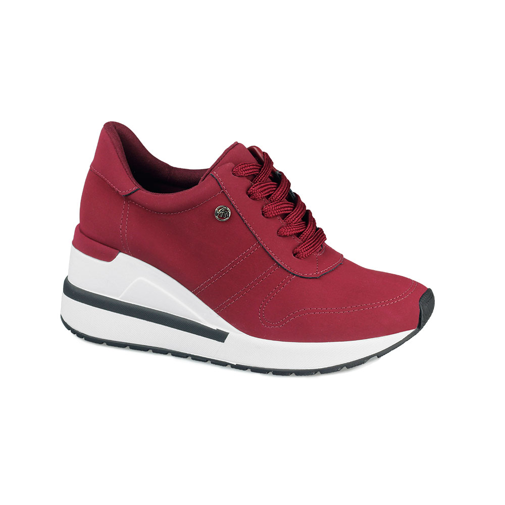 Tênis Feminino Via Marte Vermelho Ref.: 3302 | Carioca Calçados