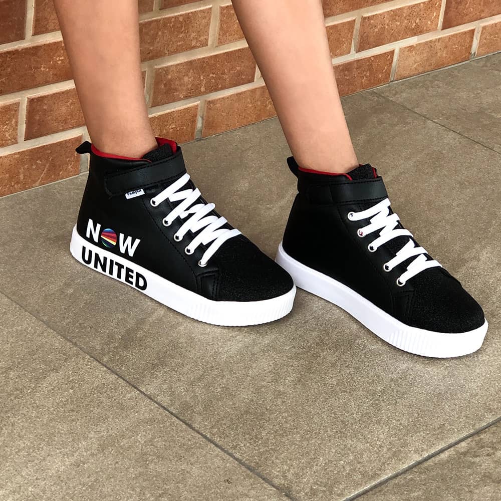 Tênis Now United Preto Ref.: 435195/BOTA | Carioca Calçados