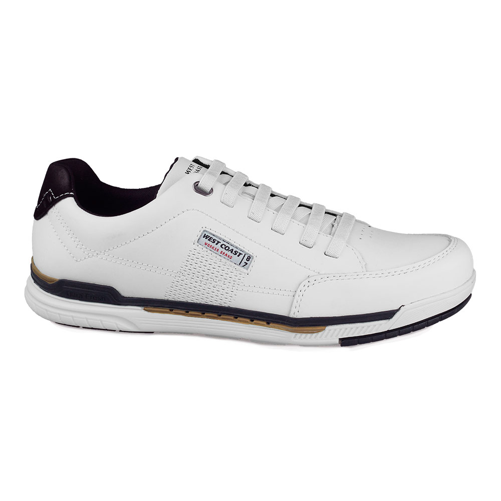 Sapatênis West Coast Branco Ref.: 203702CP-3 | Carioca Calçados